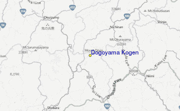 Dogoyama Kogen Location Map