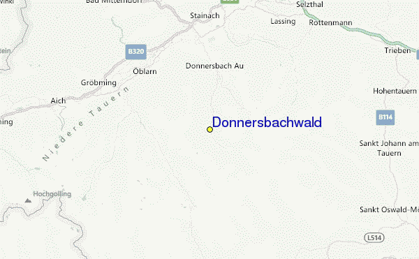 Donnersbachwald Location Map