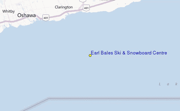 Earl Bales Ski & Snowboard Centre Location Map