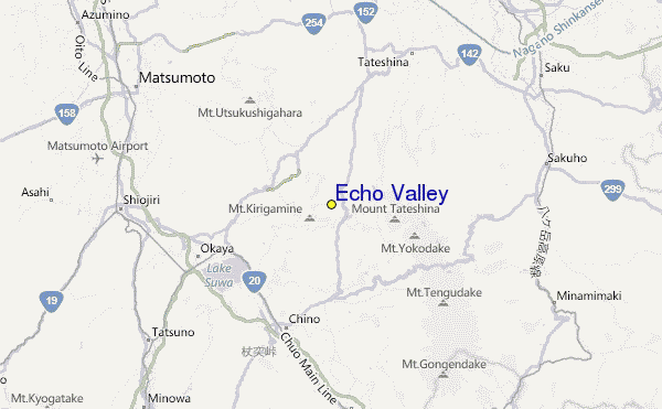 Echo Valley Location Map