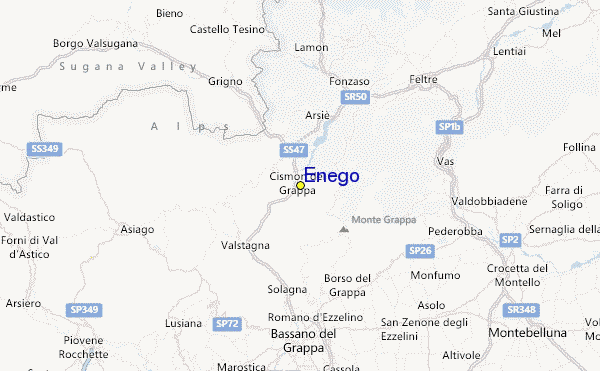 Enego Location Map