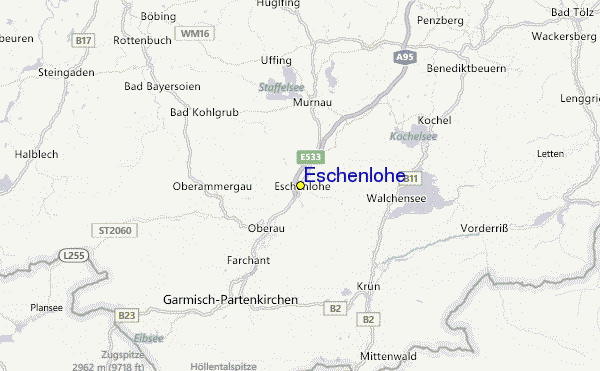 Eschenlohe Location Map