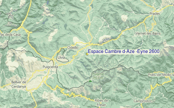 Espace Cambre d'Aze Location Map