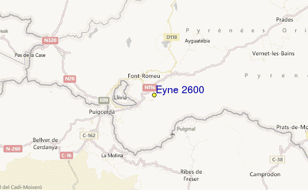 Eyne 2600 Location Map