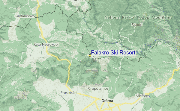 Falakro Oros Location Map