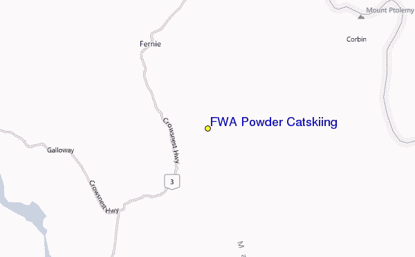 FWA Powder Location Map