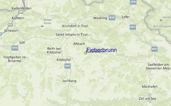 Fieberbrunn Location Map