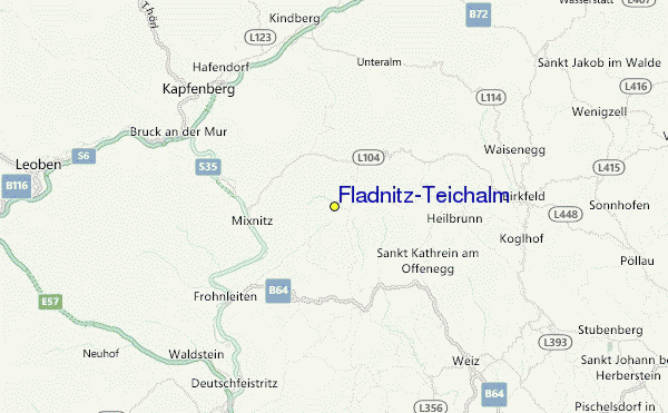 Fladnitz/Teichalm Location Map