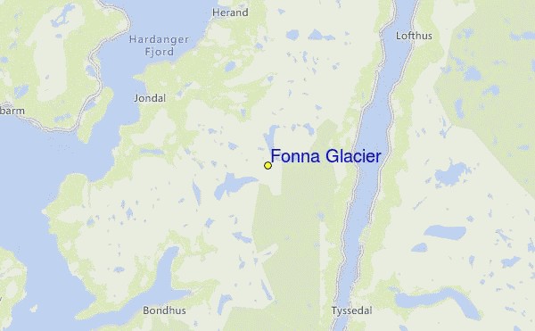 Folgefonn Location Map