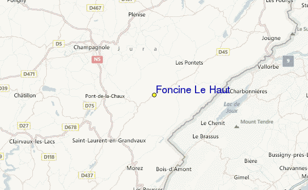 Foncine Le Haut Location Map