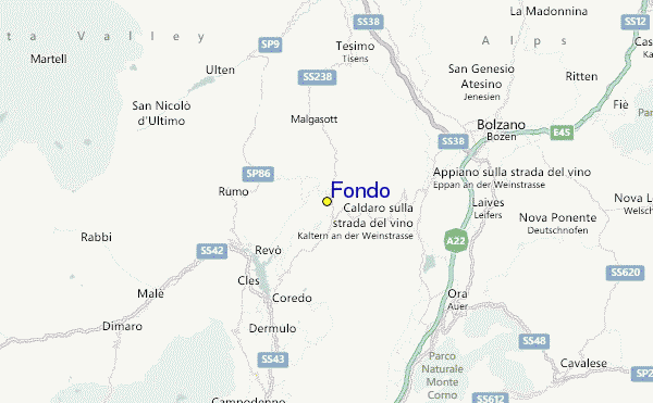 Fondo Location Map