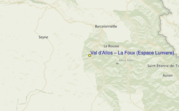 Foux d'Allos Location Map