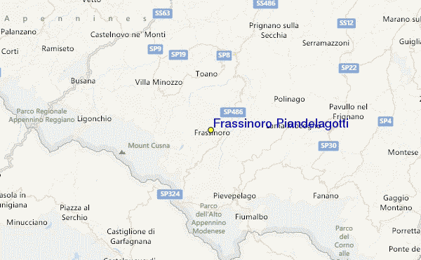 Frassinoro Piandelagotti Location Map
