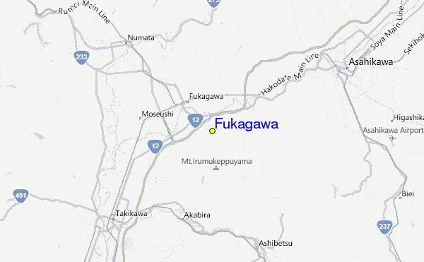 Fukagawa Location Map