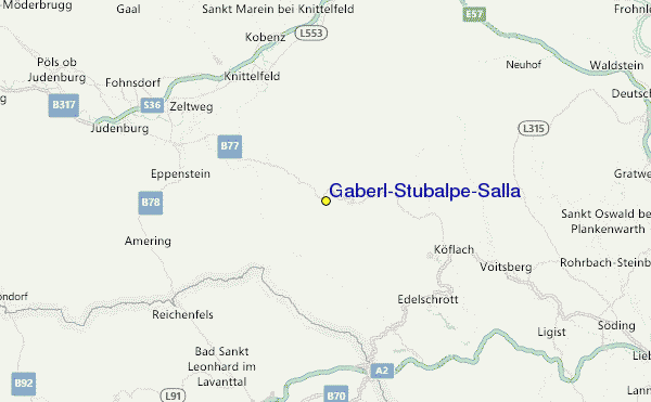 Gaberl/Stubalpe-Salla Location Map