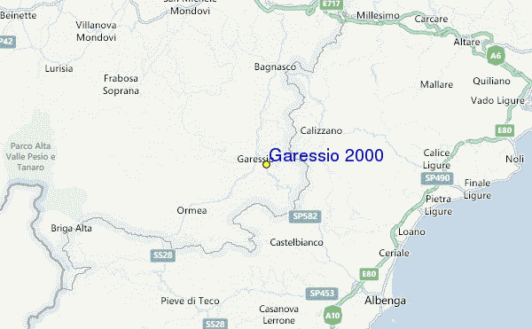 Garessio 2000 Location Map