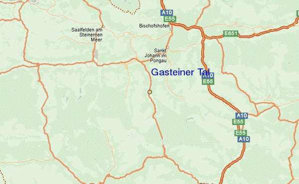 Gasteiner Tal Location Map