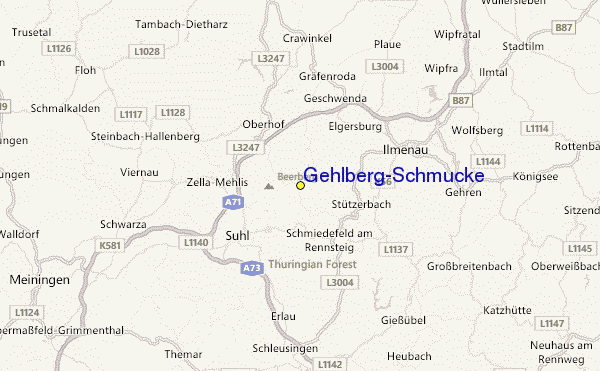 Gehlberg/Schmücke Location Map