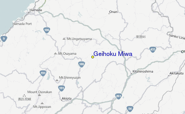 Geihoku Miwa Location Map