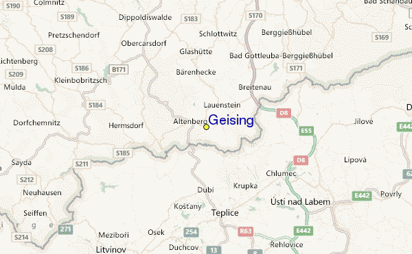 Geising Location Map