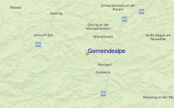 Gemeindealpe Location Map
