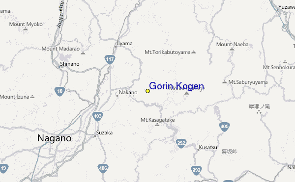 Gorin Kogen Location Map