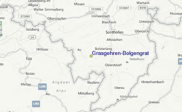 Grasgehren/Bolgengrat Location Map