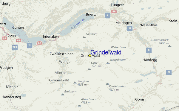 Grindelwald Location Map