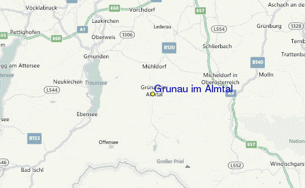 Grunau im Almtal Location Map