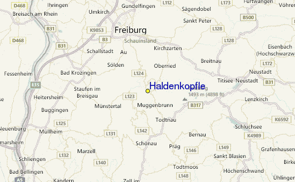 Haldenköpfle Location Map