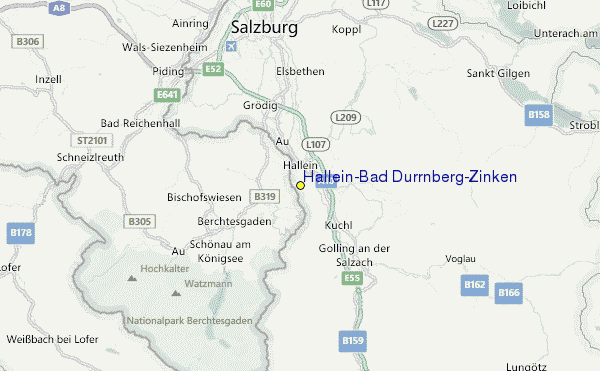 Hallein-Bad Dürrnberg/Zinken Location Map