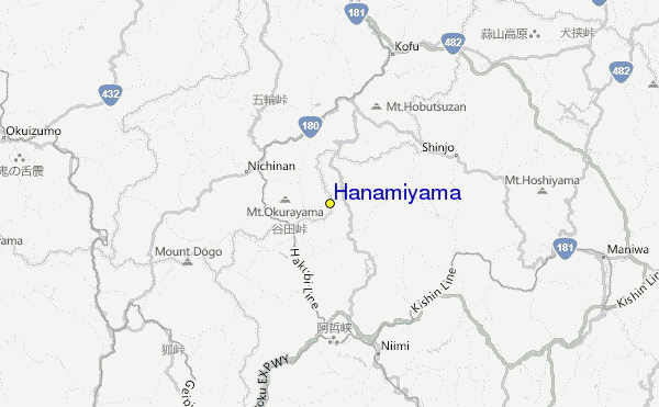 Hanamiyama Location Map