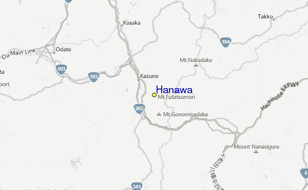 Hanawa Location Map
