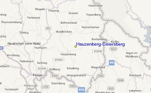 Hauzenberg/Geiersberg Location Map