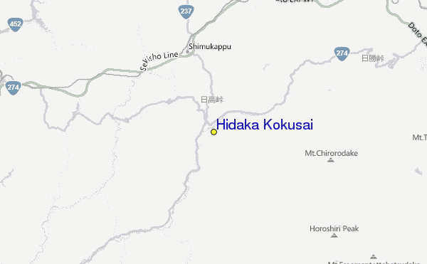 Hidaka Kokusai Location Map