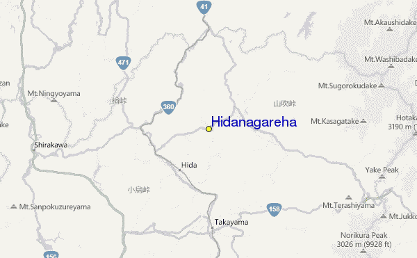 Hidanagareha Location Map