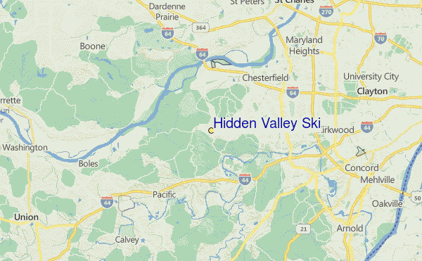 Hidden Valley Location Map