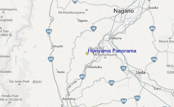 Hijiriyama Panorama Location Map