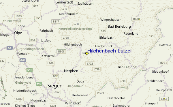 Hilchenbach-Lützel Location Map