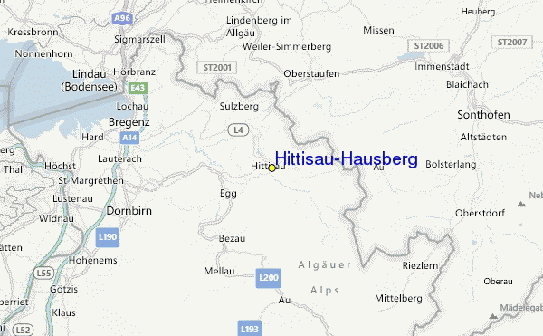 Hittisau/Hausberg Location Map