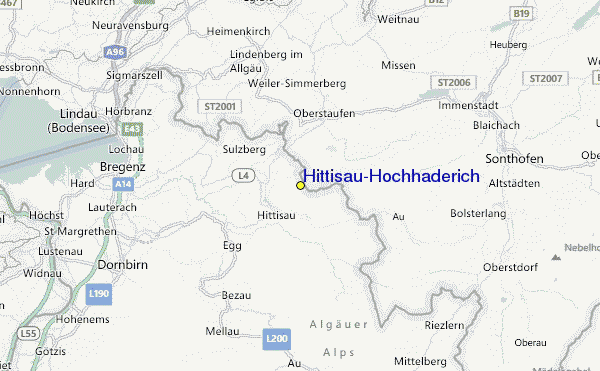 Hittisau/Hochhäderich Location Map