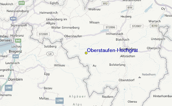 Oberstaufen/Hochgrat Location Map