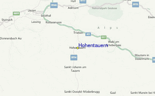 Hohentauern Location Map