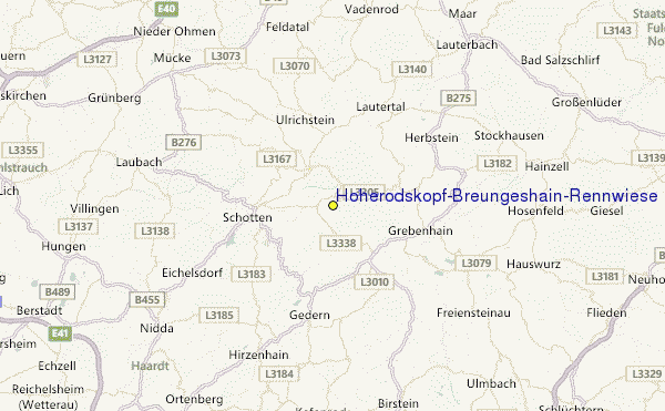 Hoherodskopf/Breungeshain/Rennwiese Location Map