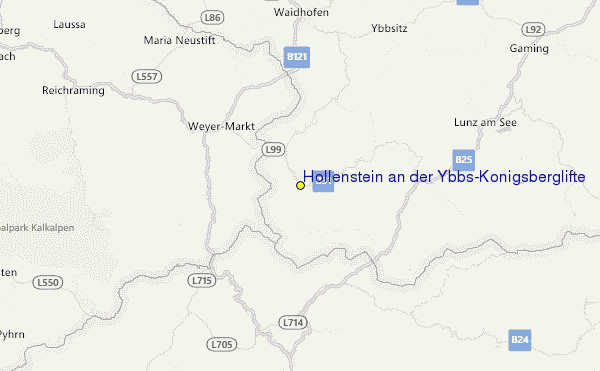 Hollenstein an der Ybbs/Königsberglifte Location Map