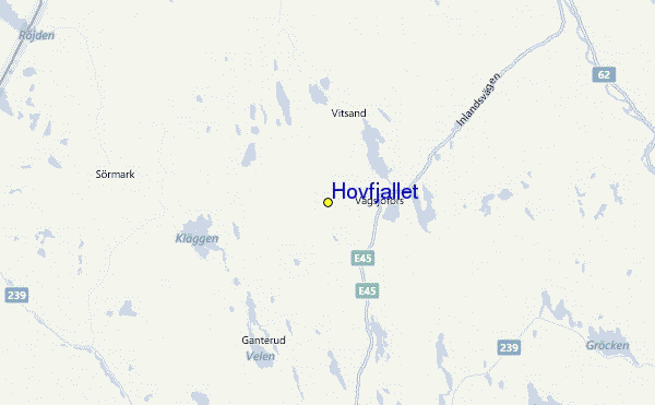Hovfjället Location Map