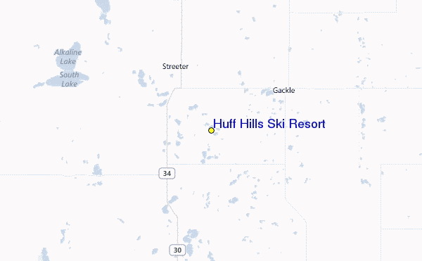 Huff Hills Ski Resort Location Map