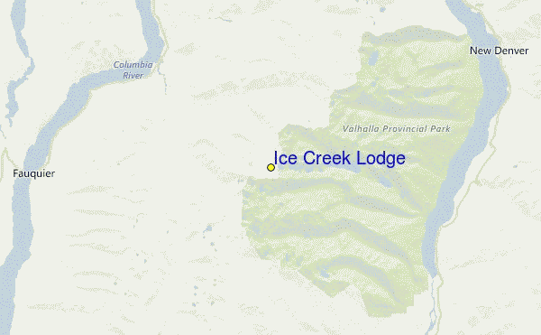 Ice Creek Location Map