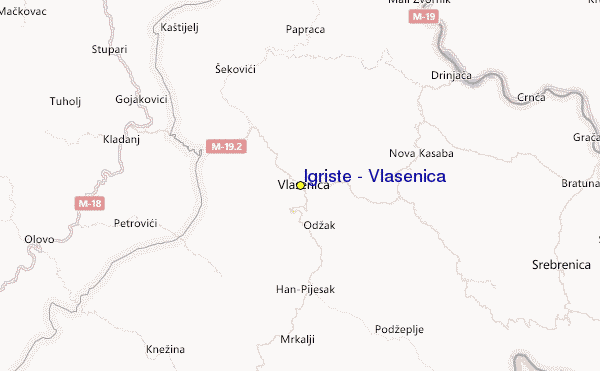 Igriste - Vlasenica Location Map