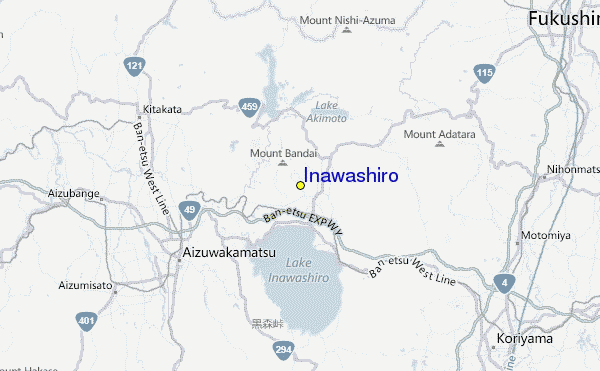Inawashiro Location Map